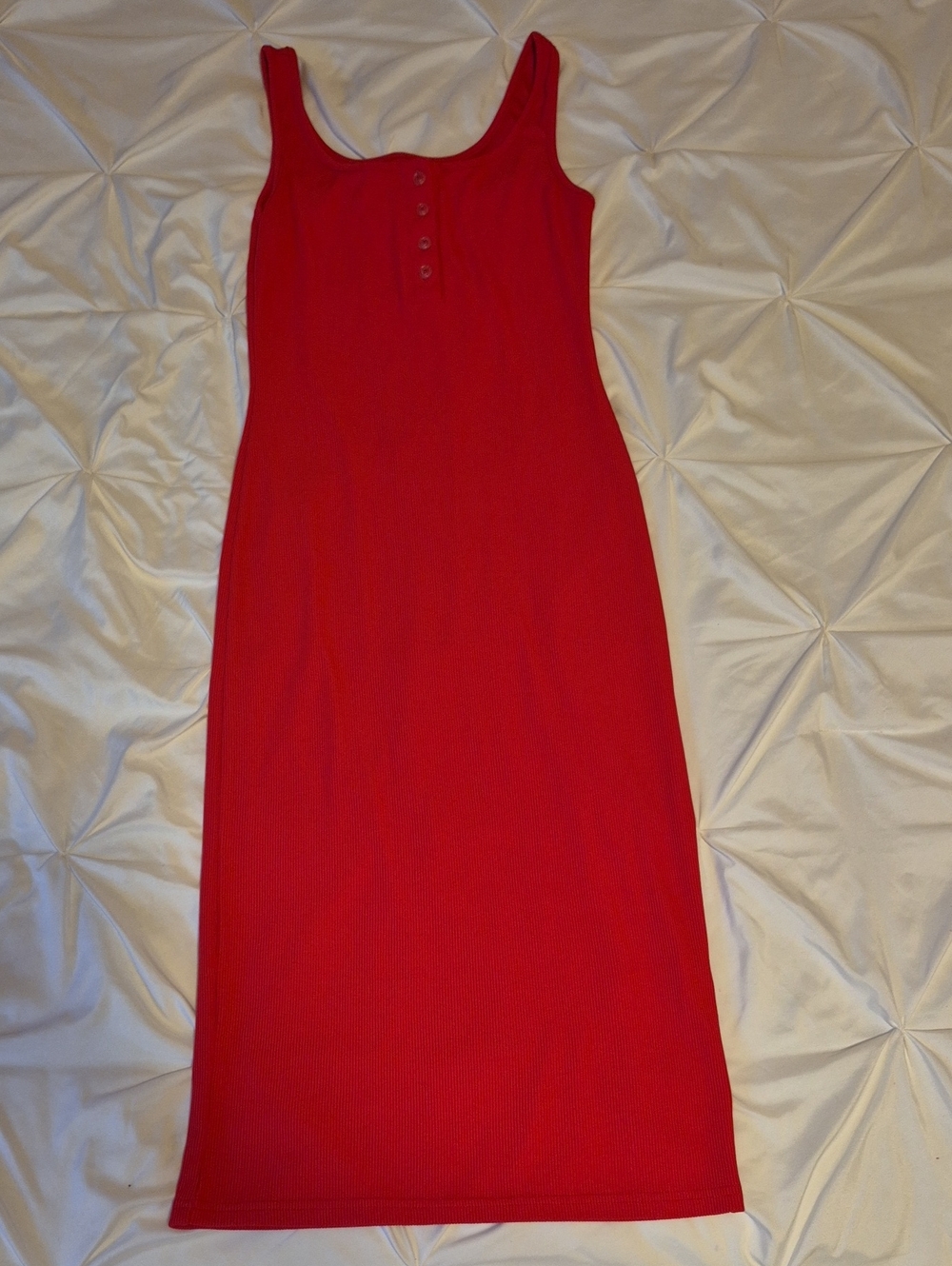 Classic Red Scoop Neck Tank Dress